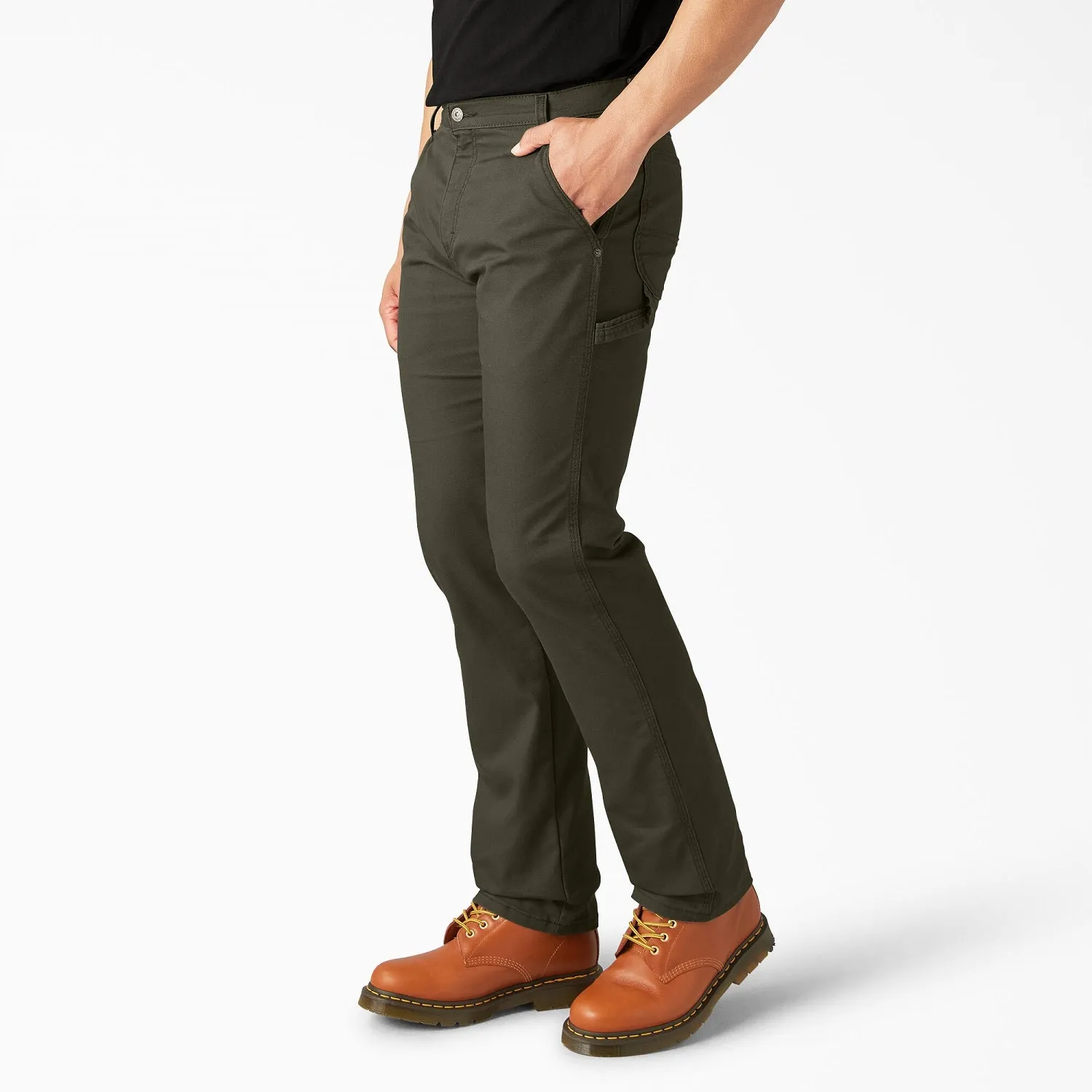 Dickies Men's FLEX Regular Fit Duck Carpenter Pant_Stonewashed Moss sold by Work World product image thumbnail 2