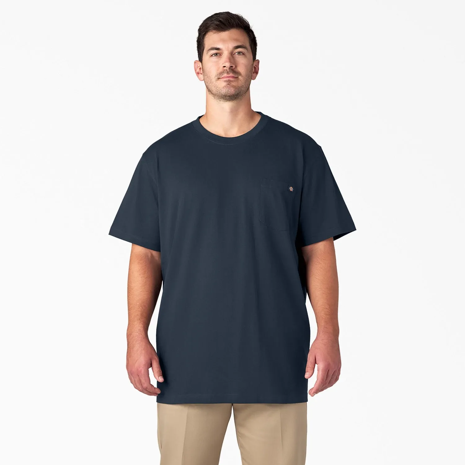 Dickies Men's Heavyweight Short Sleeve Pocket T-Shirt_Dark Navy sold by Work World product image thumbnail 4