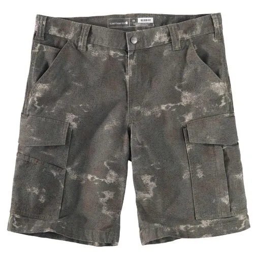 Carhartt Men's Rugged Flex® Relaxed Fit Canvas Cargo Work Short_Burnt Olive Camo sold by Work World