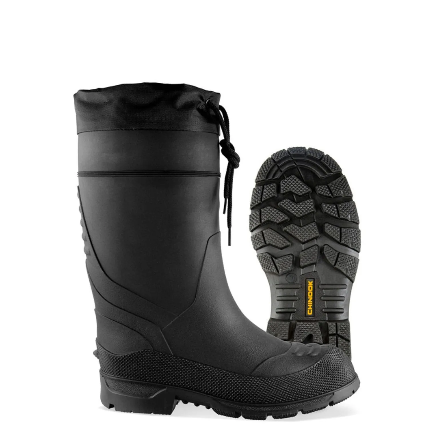 Chinook Unisex BadAxe Regrind Waterproof Cuff Rubber Boot sold by Work World