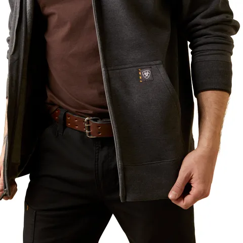 Ariat Men's Rebar Born For This Graphic Full Zip Hoodie sold by Work World product image thumbnail 4