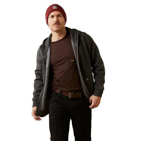 Ariat Men's Rebar Born For This Graphic Full Zip Hoodie sold by Work World product image thumbnail 3