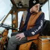 Carhartt Men's Signature Logo Hooded Pullover Sweatshirt_New Navy sold by Work World