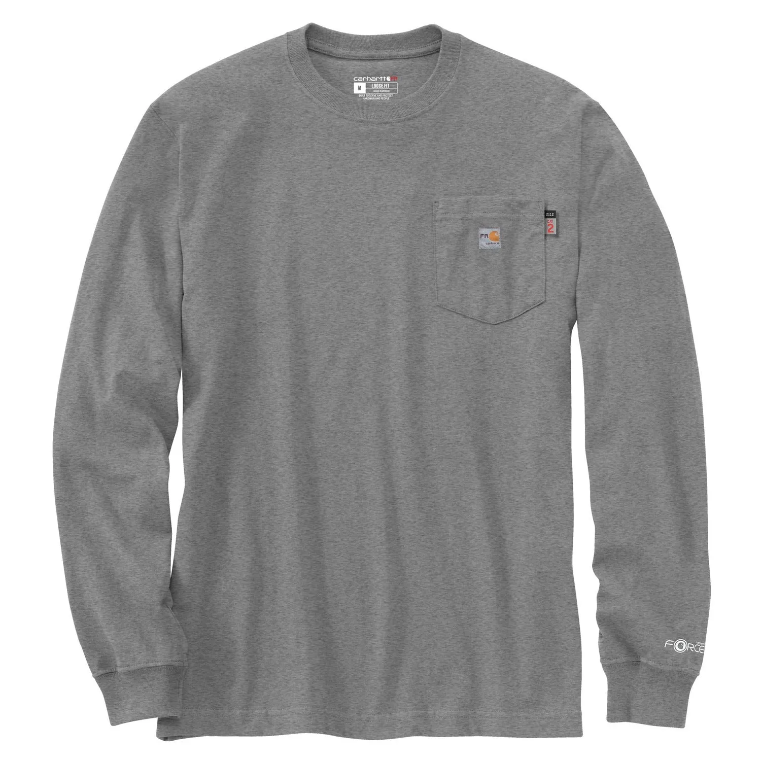 Carhartt Men's Flame Resistant Force Loose Fit Graphic Long Sleeve T-Shirt sold by Work World product image thumbnail 2