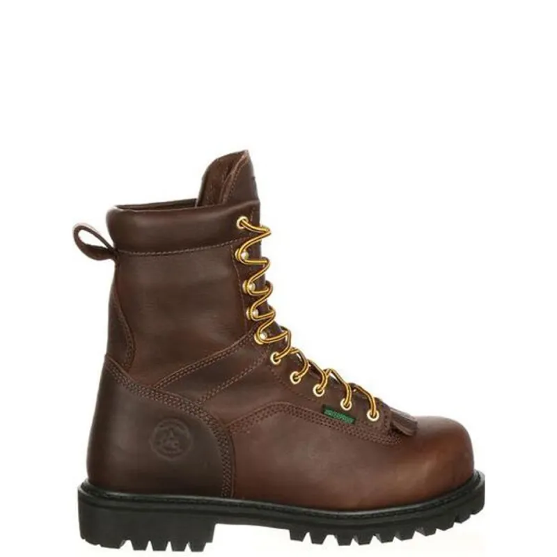 Georgia Boot Men's Lace-to-Toe 8" Waterproof Steel Toe Logger Boot sold by Work World