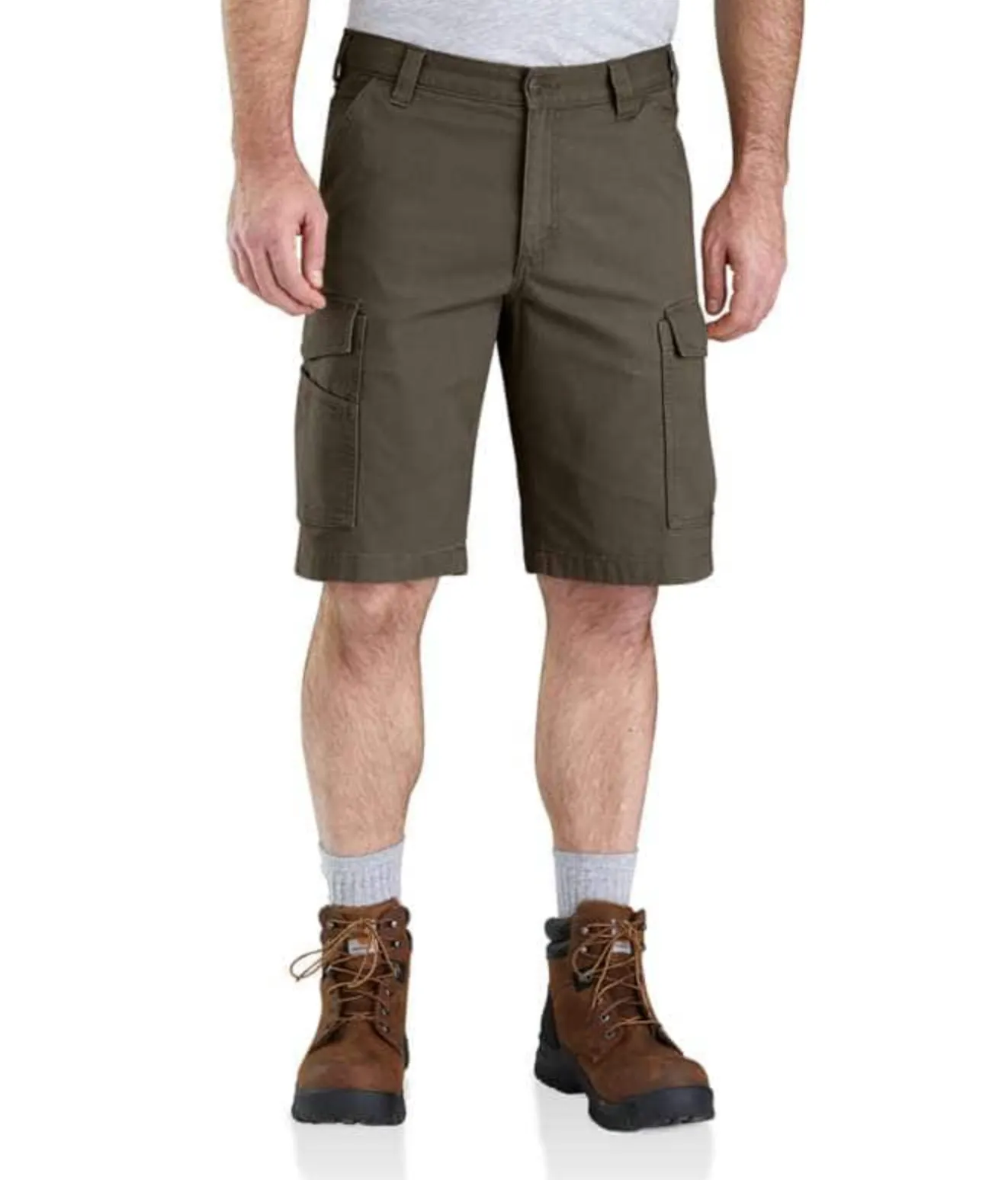 Carhartt Men's Rugged Flex® Relaxed Fit Canvas Cargo Work Short_Tarmac sold by Work World