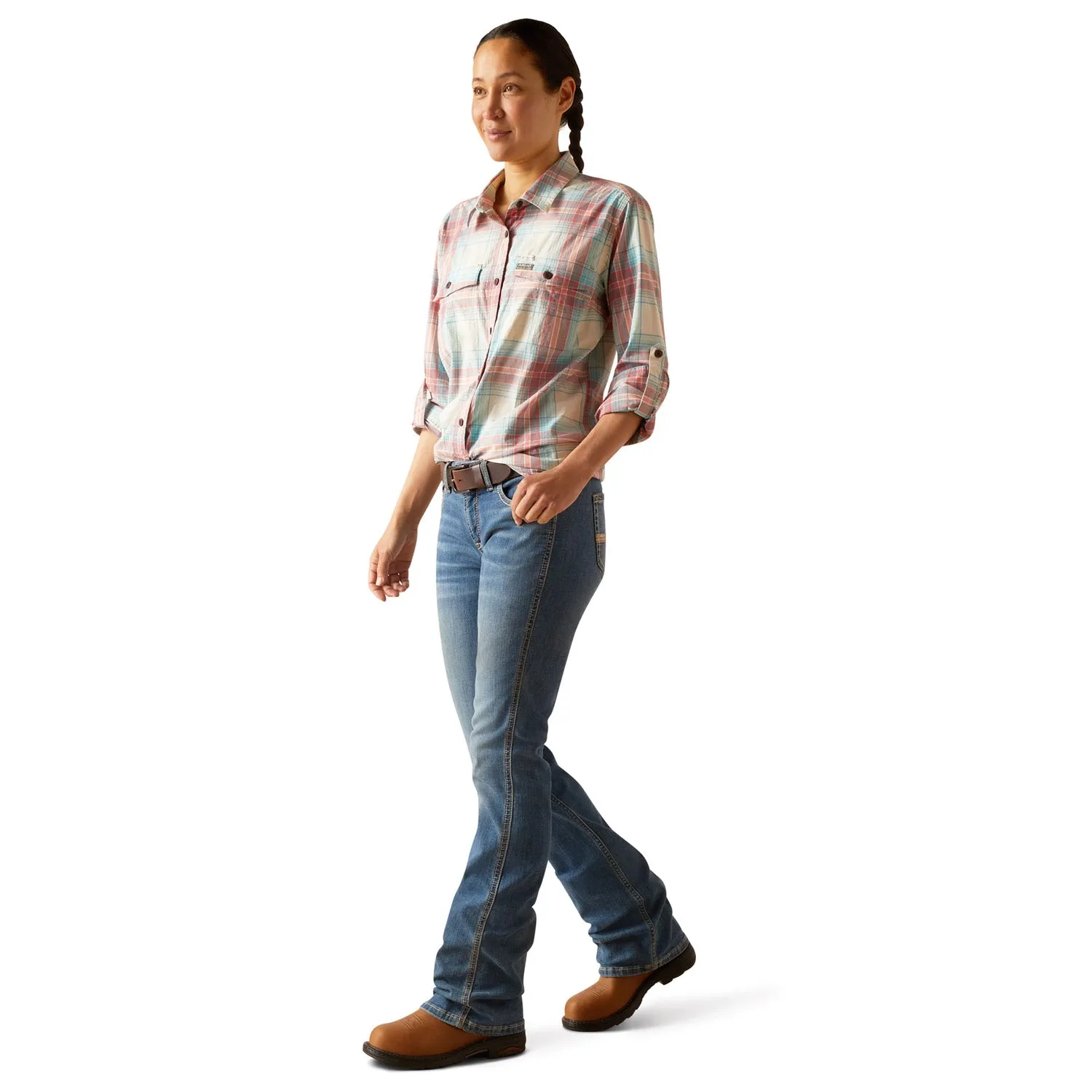 Ariat Women's Rebar Made Tough DuraStretch Work Shirt sold by Work World product image thumbnail 5