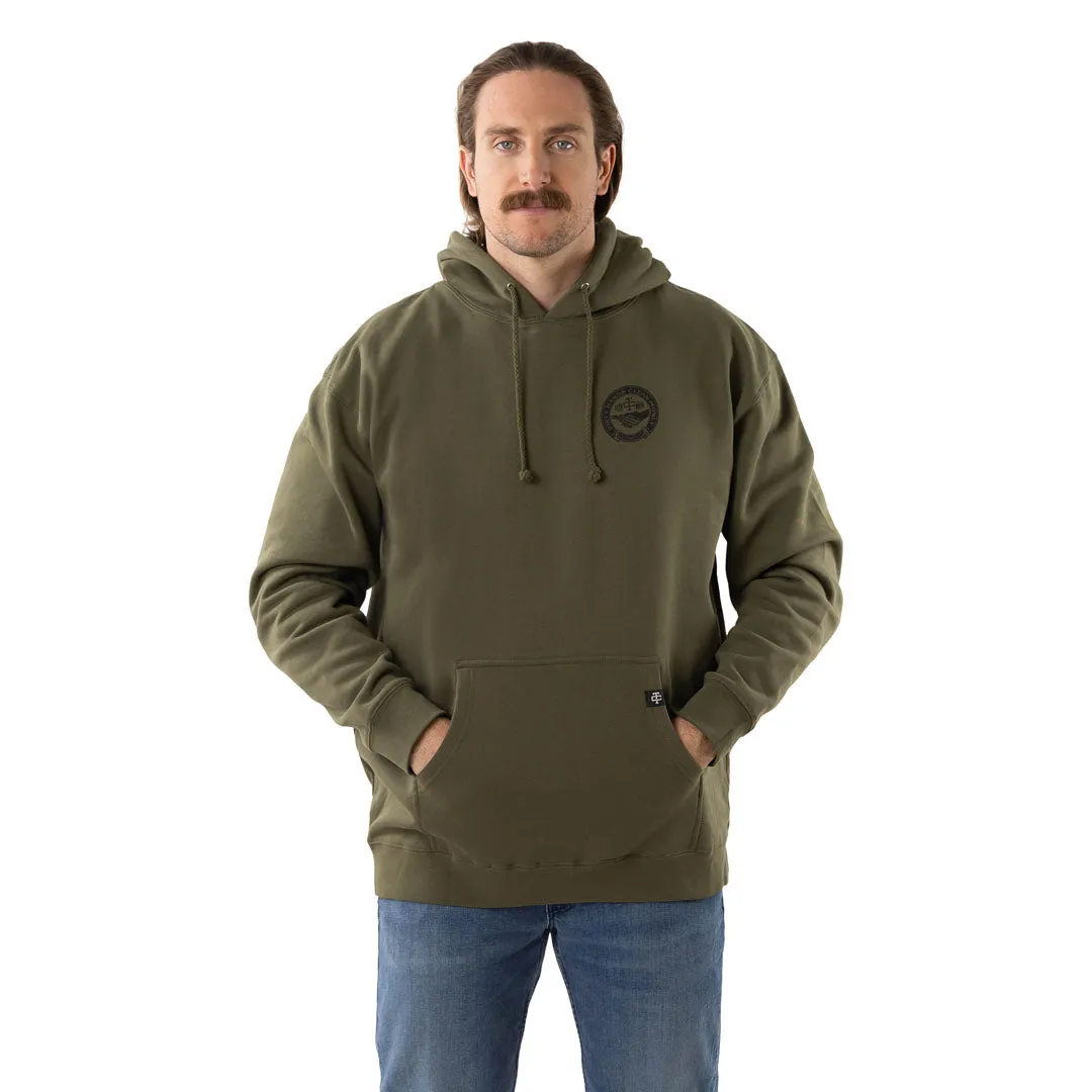 Troll Co. Men's Haggler "Dirty Hands Clean Money" Graphic Hooded Sweatshirt sold by Work World product image thumbnail 2