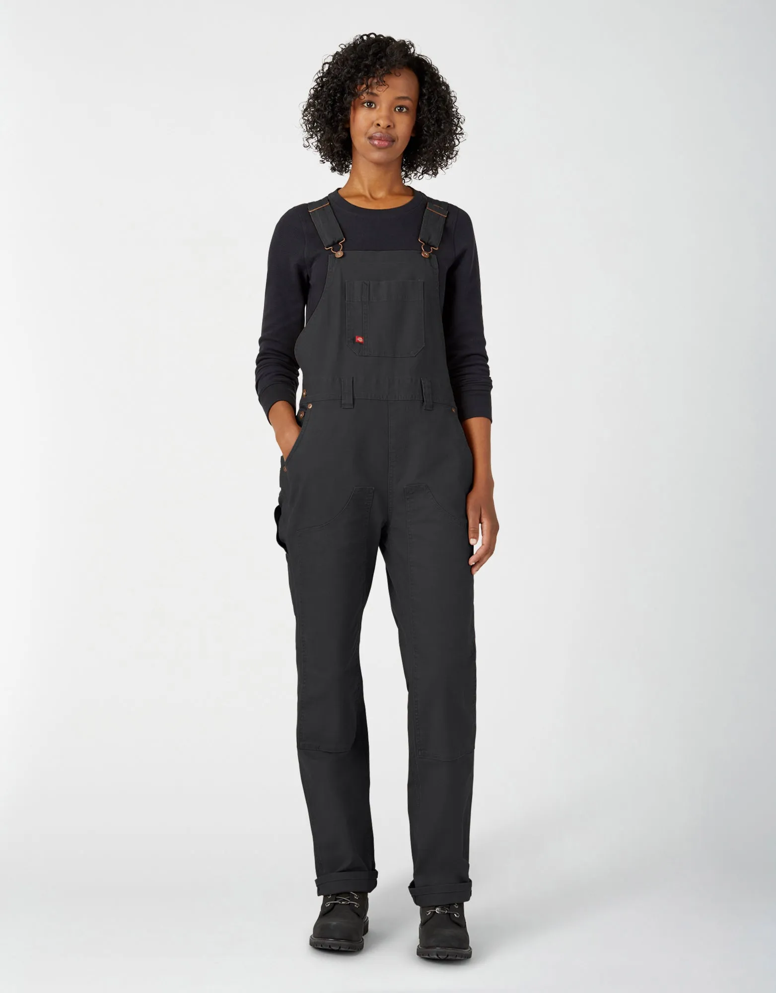 Dickies Women's Straight Fit Duck Double-Front Bib Overalls sold by Work World