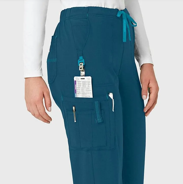 Carhartt Women's Force® Cross-Flex Utility Boot Cut Cargo Scrub Pant_Caribbean Blue sold by Work World product image thumbnail 3
