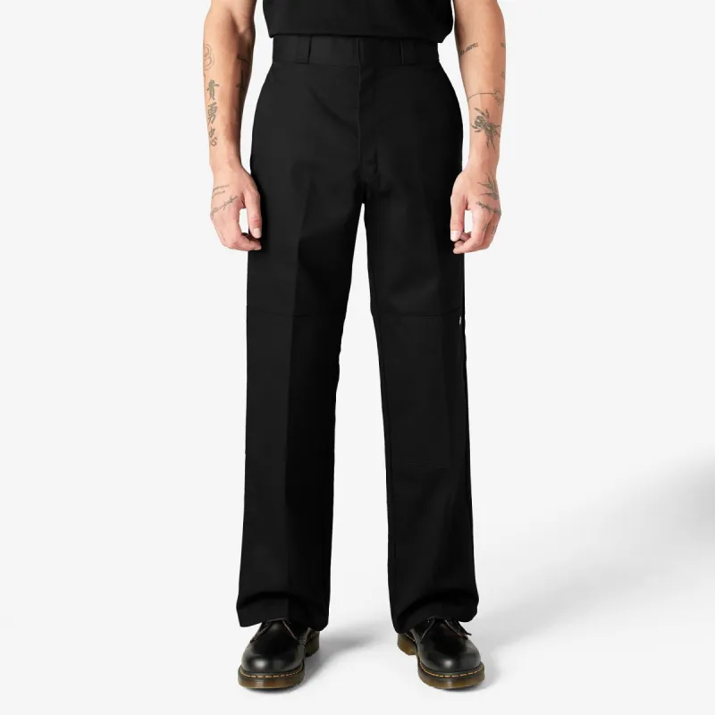 Dickies Men's Loose Fit Twill Double Knee Work Pant_Black sold by Work World