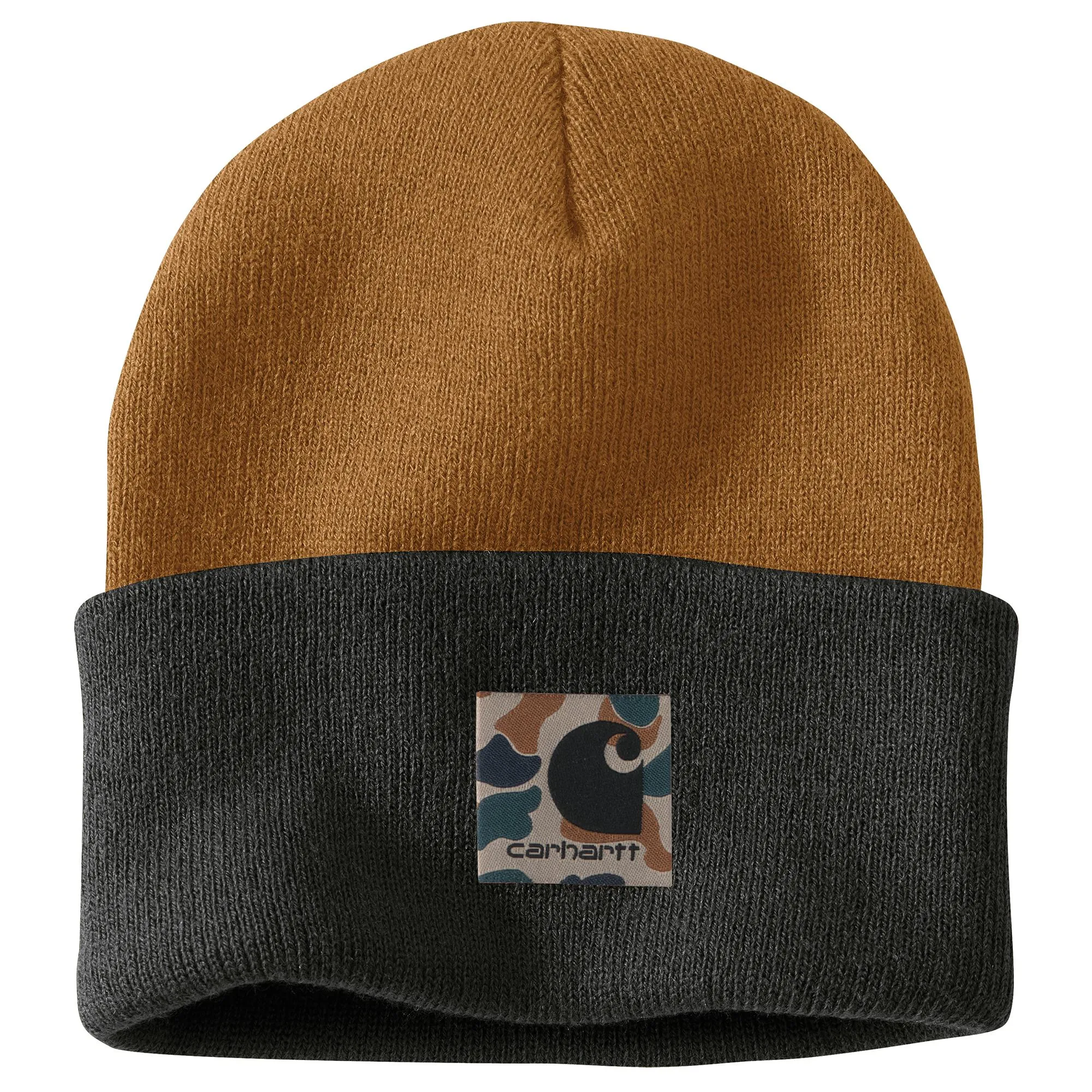 Carhartt Knit Camo Patch Beanie sold by Work World