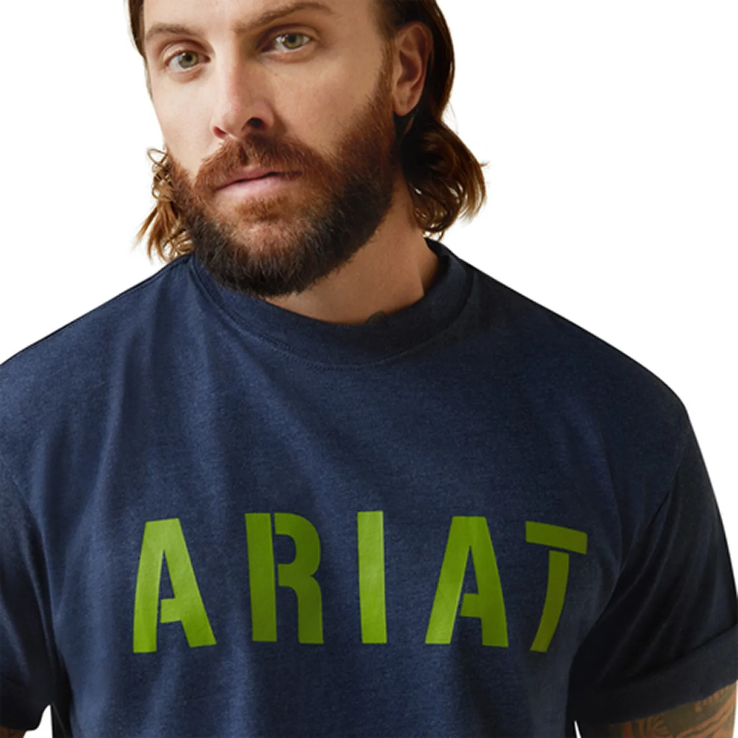 Ariat Men's Rebar Cotton Strong Block Graphic Short Sleeve Tee sold by Work World product image thumbnail 3