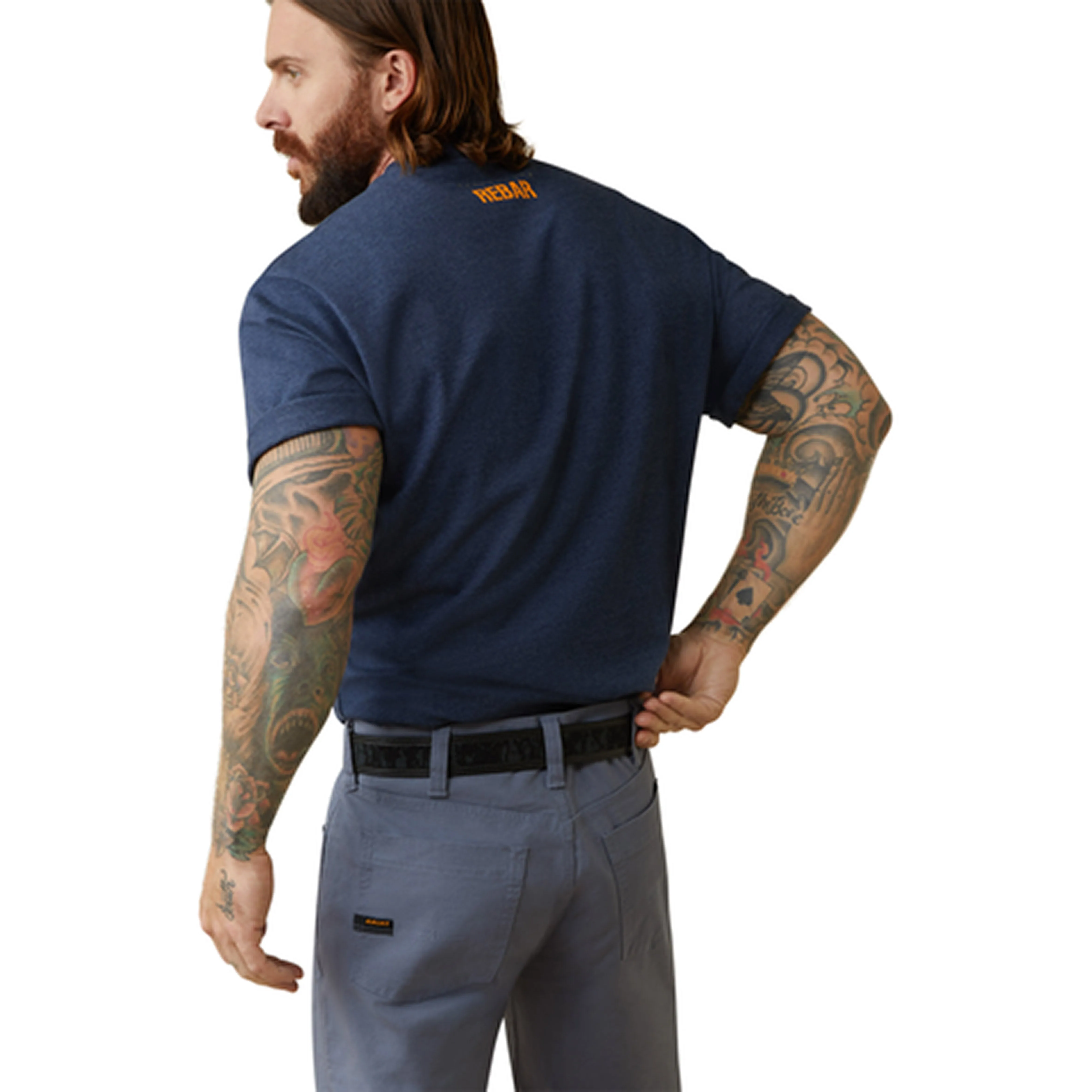 Ariat Men's Rebar Cotton Strong Block Graphic Short Sleeve Tee sold by Work World product image thumbnail 2