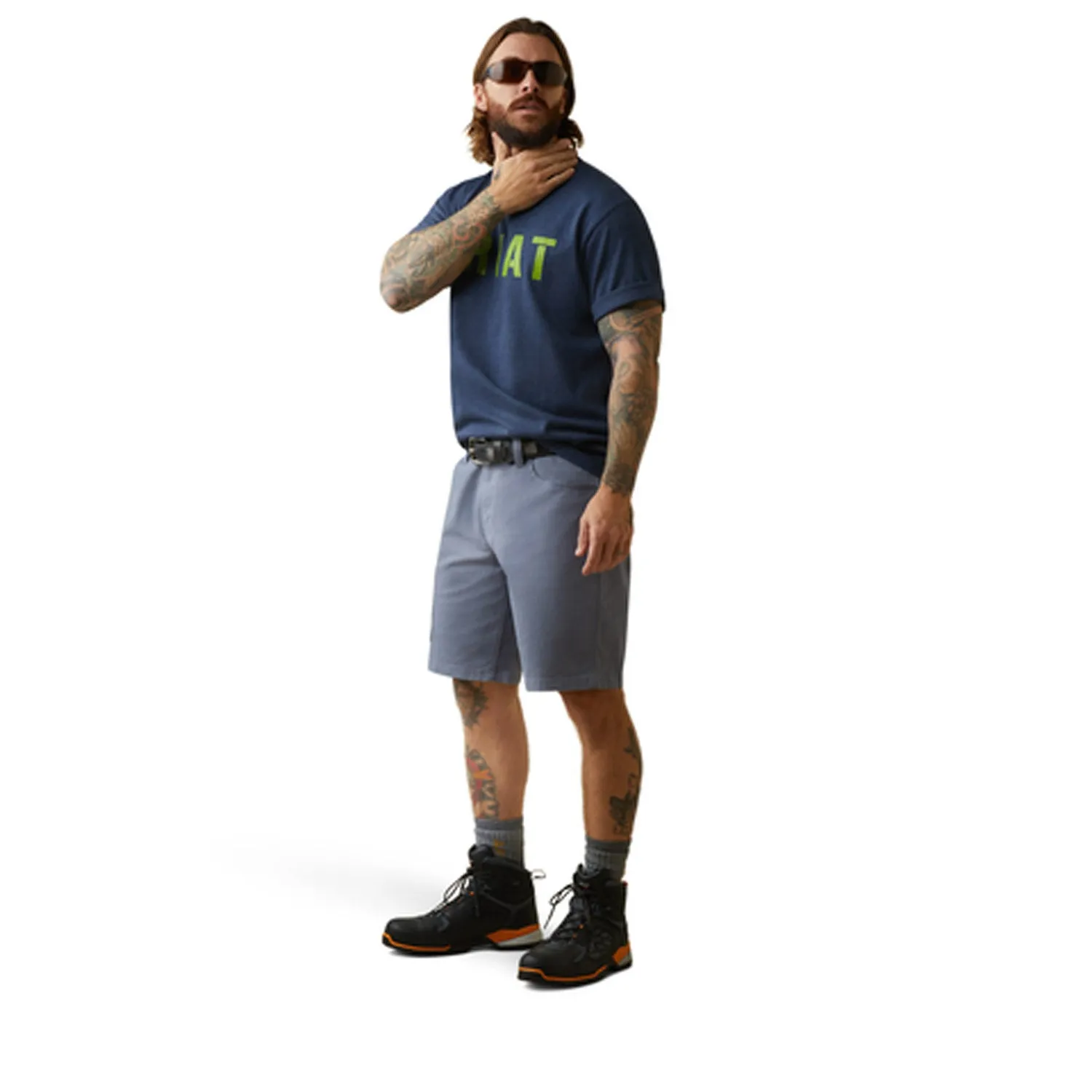 Ariat Men's Rebar Cotton Strong Block Graphic Short Sleeve Tee sold by Work World product image thumbnail 5