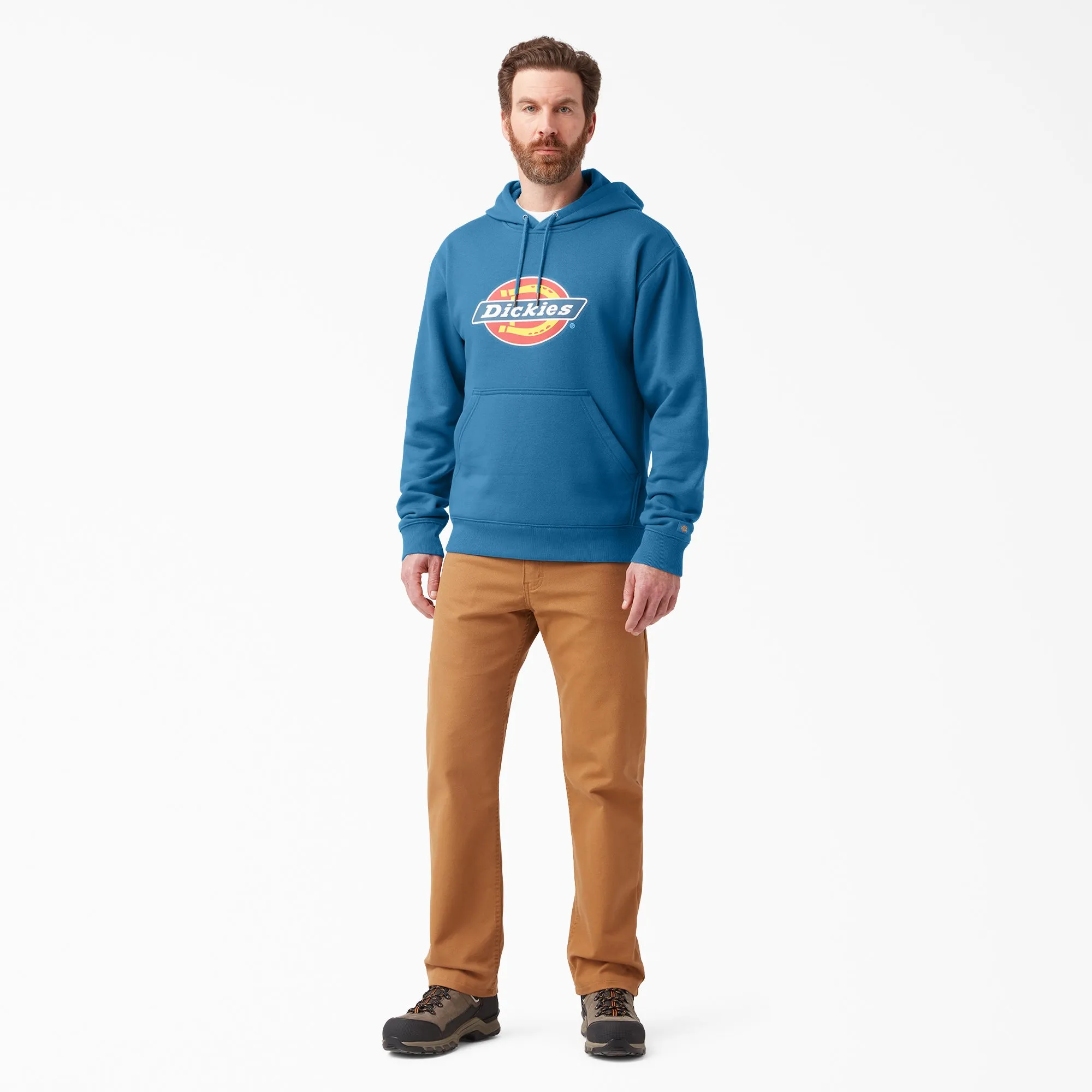 Dickies Men's Tri-Color Logo Knit Fleece Hoodie sold by Work World product image thumbnail 2