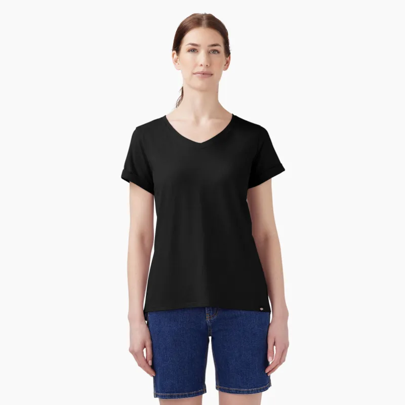 Dickies Women's V-Neck T-Shirt sold by Work World
