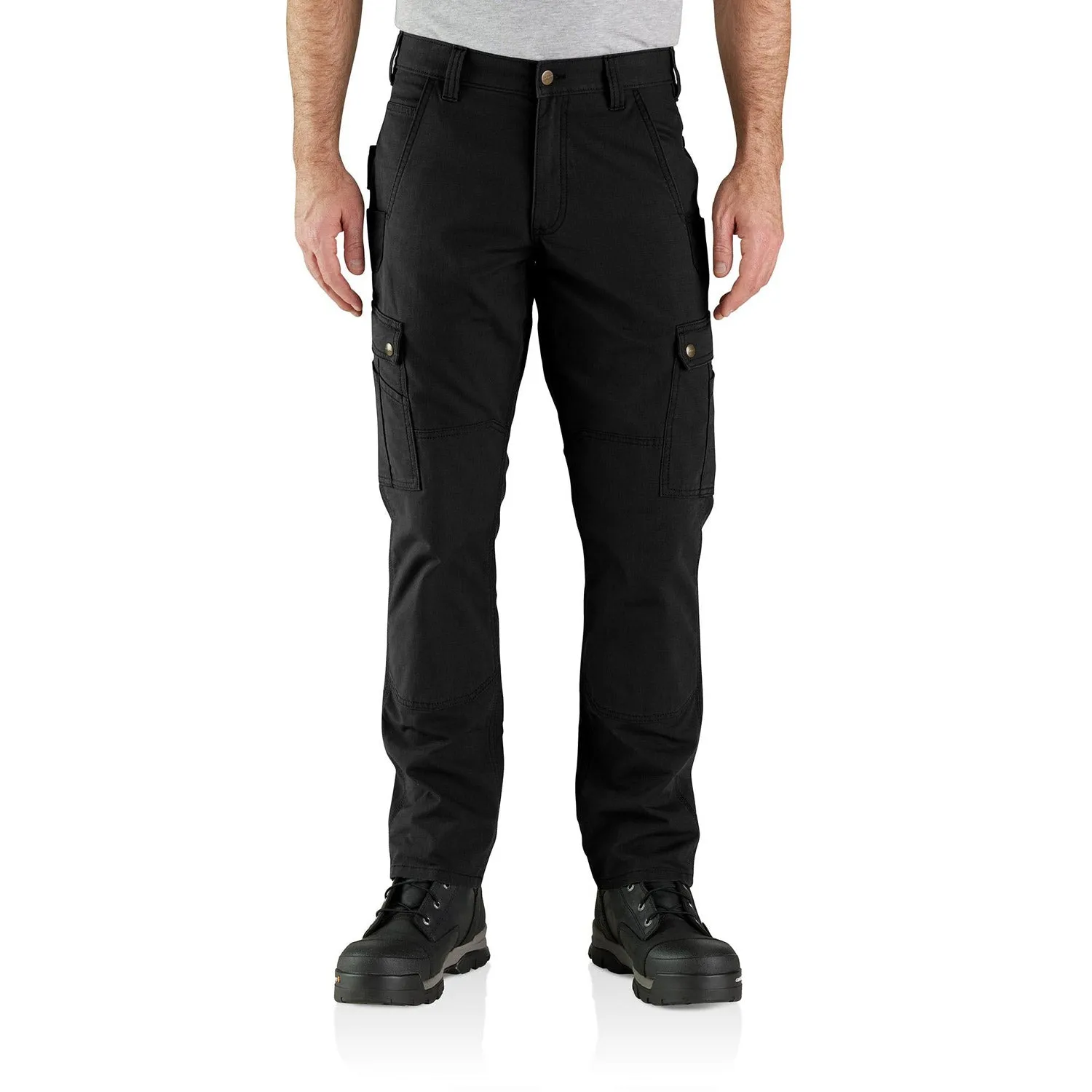 Carhartt Men's Rugged Flex® Relaxed Fit Ripstop Cargo Work Pant_Black sold by Work World