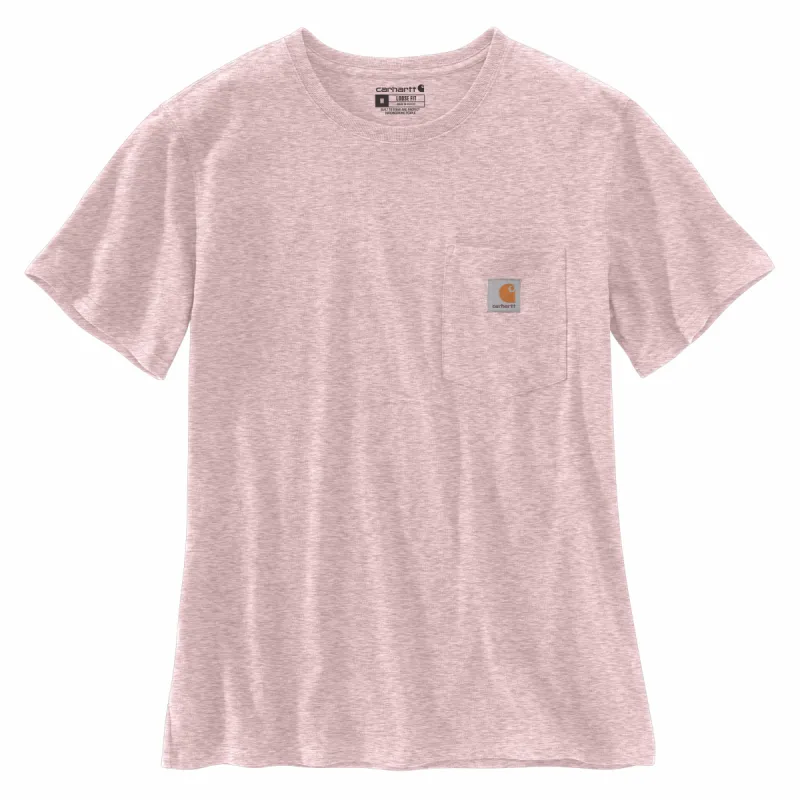 Carhartt Women's Short Sleeve Pocket T-Shirt_Crepe Snow Heather sold by Work World