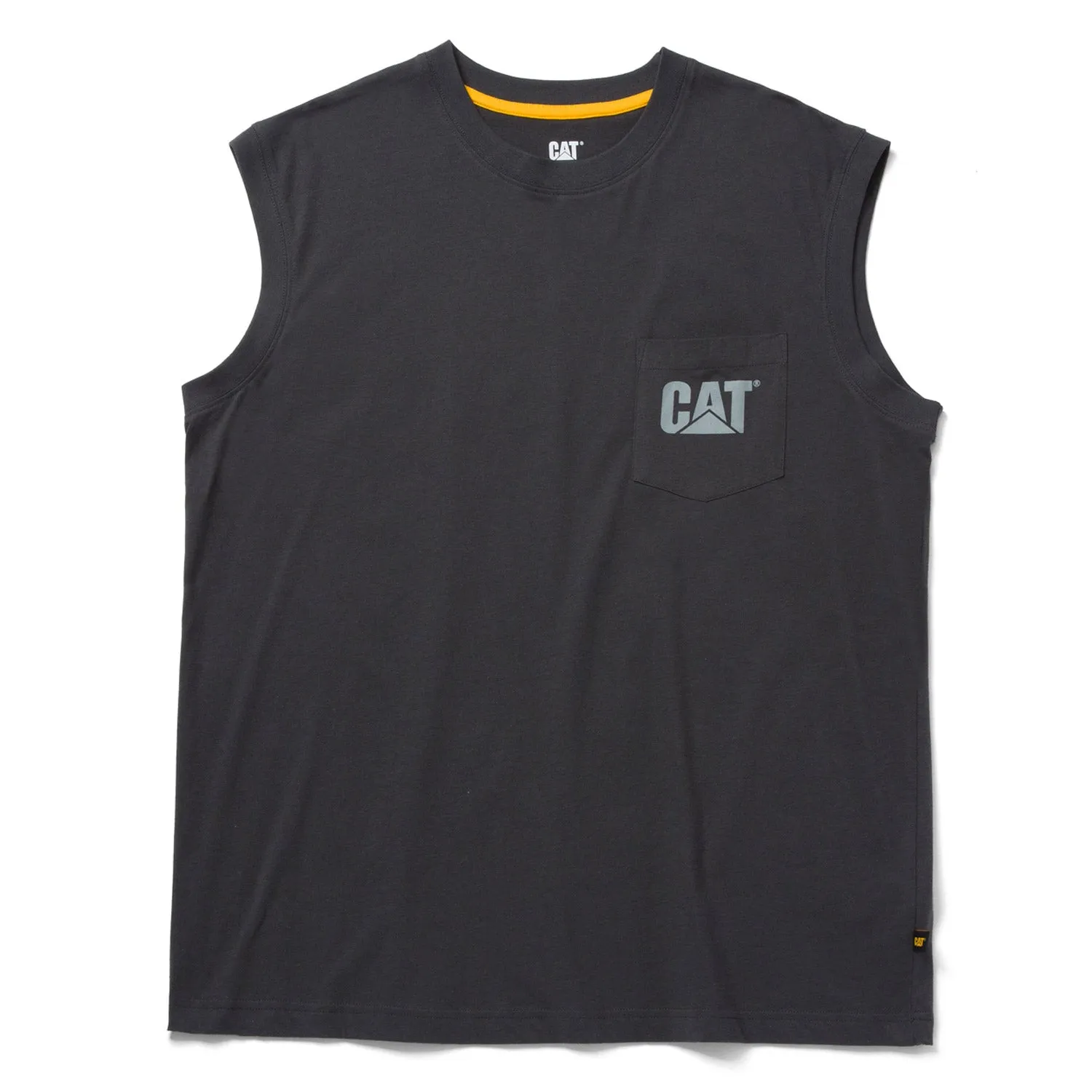 CAT Men's Trademark Sleeveless Pocket Tee sold by Work World