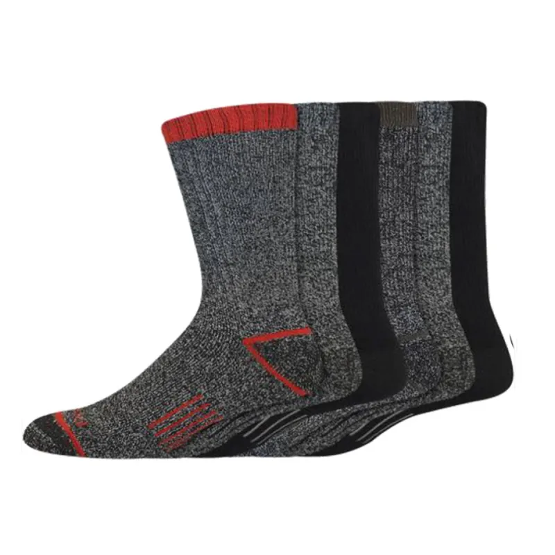 Dickies Men's The Explorer Rib Marl Midweight Crew Sock  (6 Pack) sold by Work World