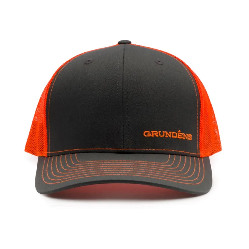 Grundéns Offset Embroidered Logo Trucker Hat sold by Work World