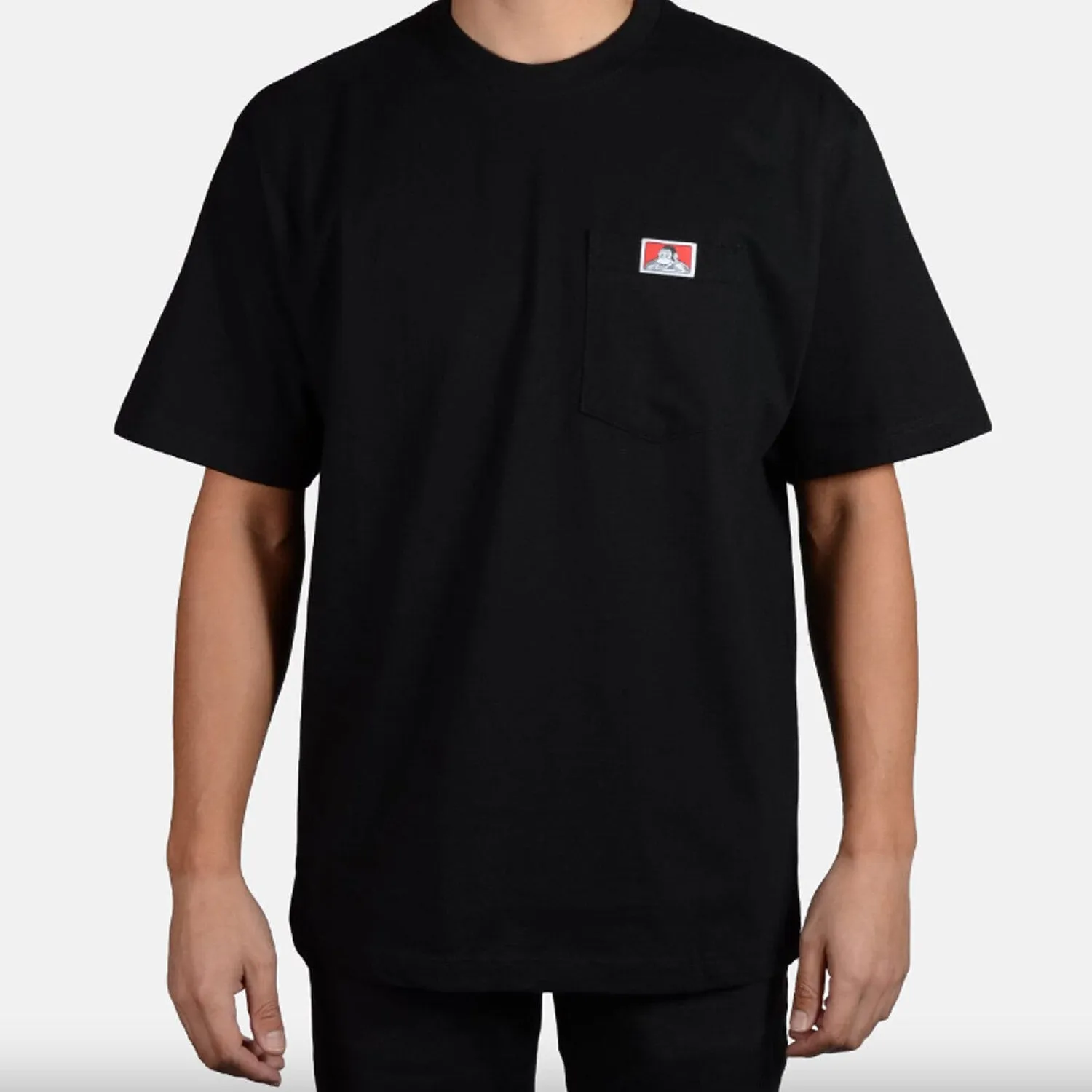 Ben Davis Men's Heavy Duty Short Sleeve Pocket T-Shirt_Black sold by Work World