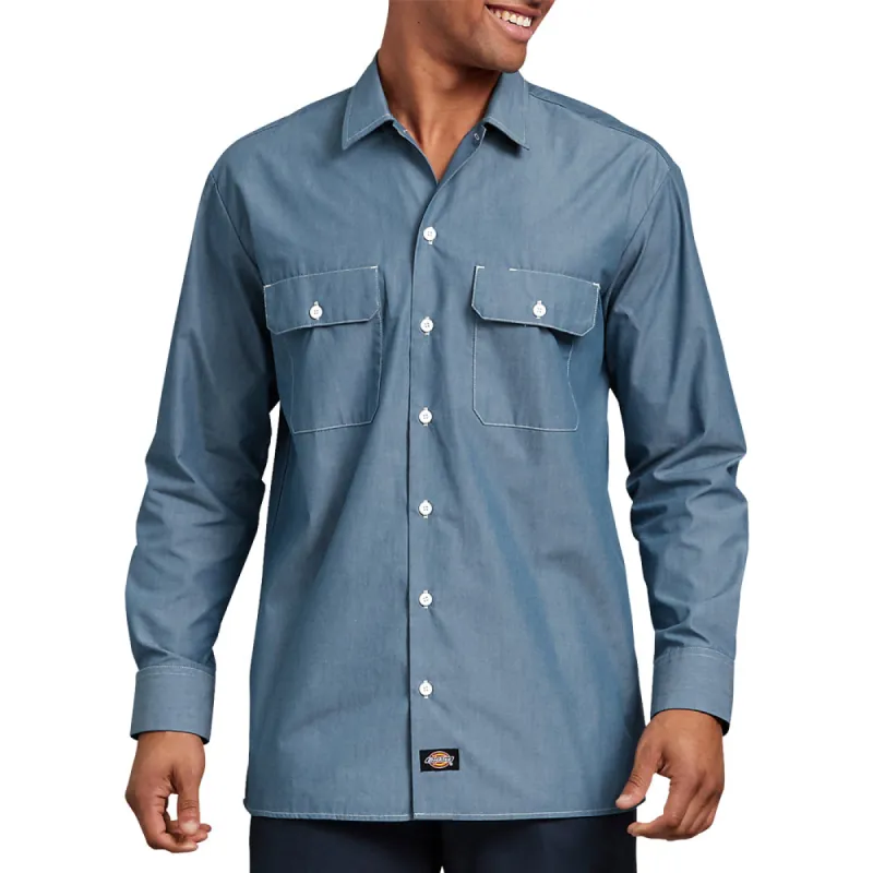 Dickies Men's Chambray Long Sleeve Work Shirt sold by Work World