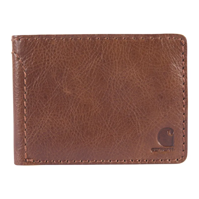 Carhartt Men's Patina Leather Bifold Wallet sold by Work World
