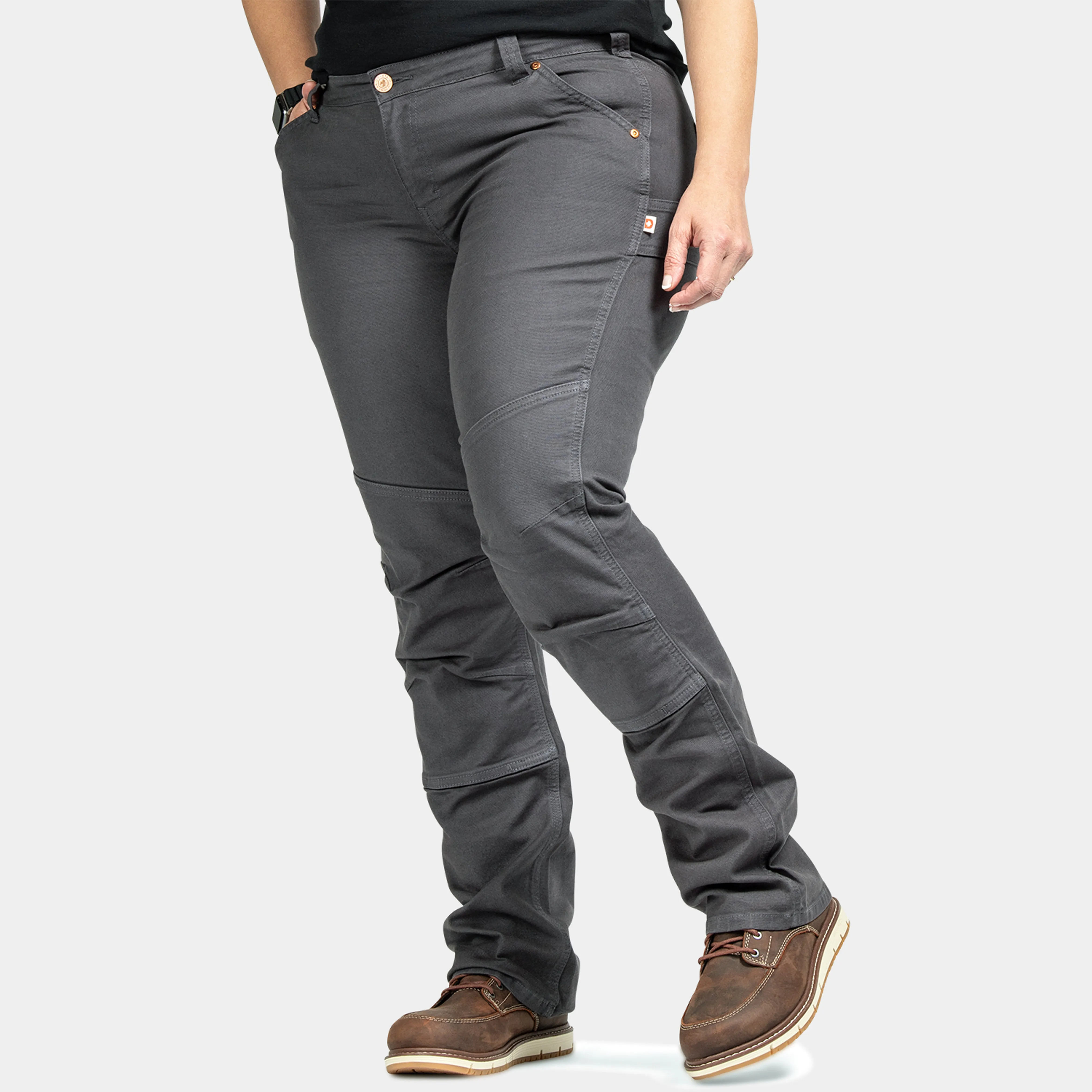 Dovetail Workwear Women's GO TO Double-Front Canvas Stretch Pant sold by Work World product image thumbnail 4