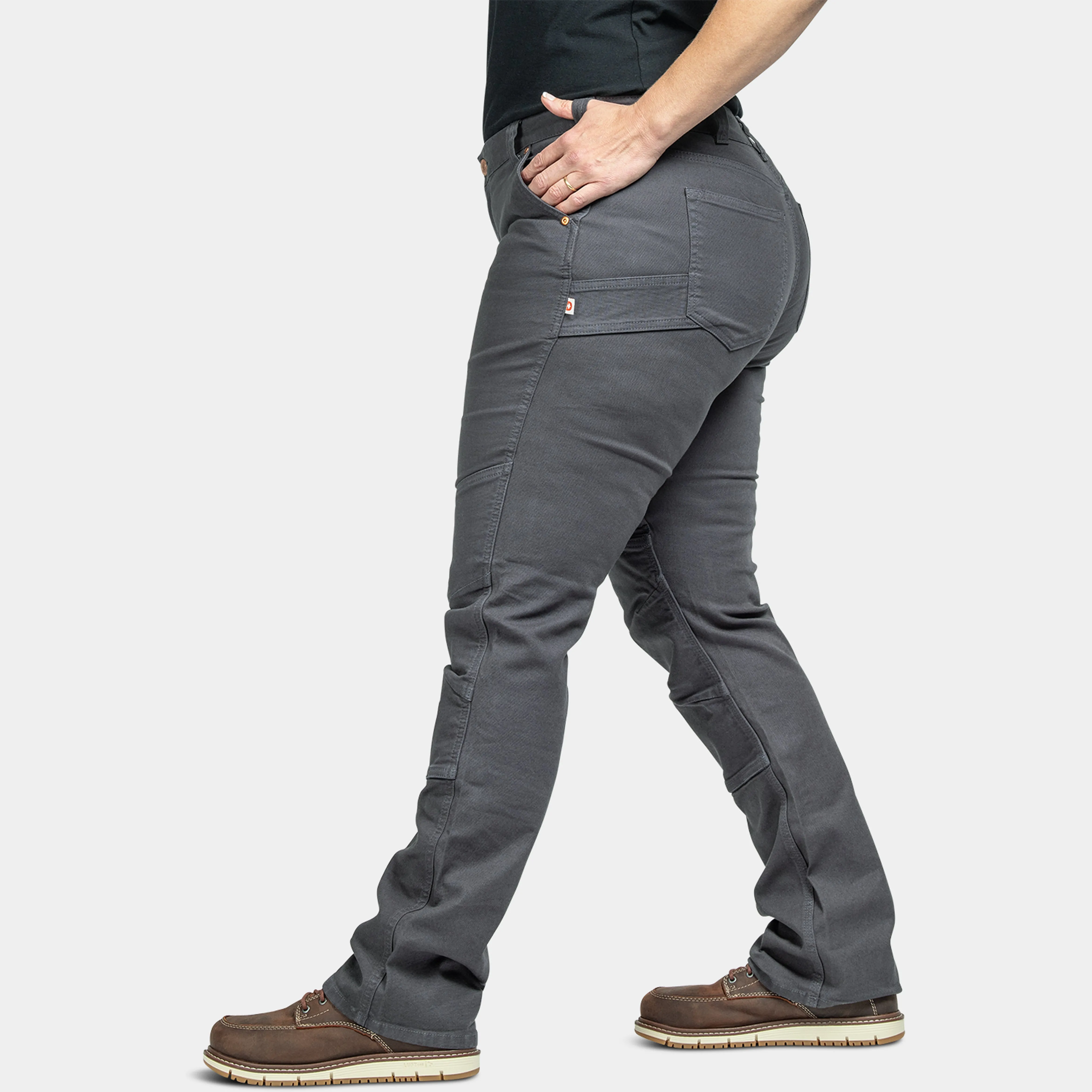 Dovetail Workwear Women's GO TO Double-Front Canvas Stretch Pant sold by Work World product image thumbnail 5