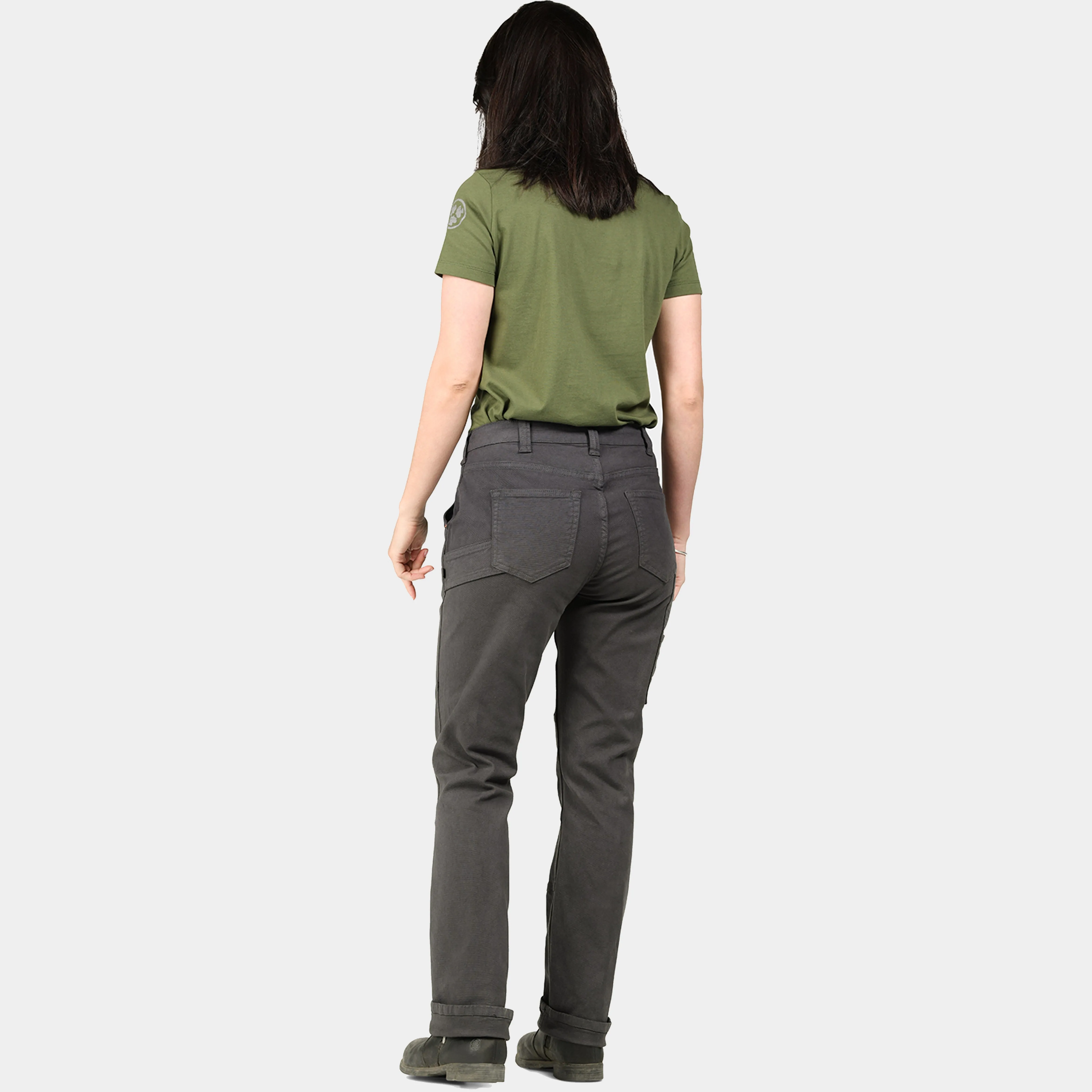 Dovetail Workwear Women's GO TO Double-Front Canvas Stretch Pant sold by Work World product image thumbnail 3