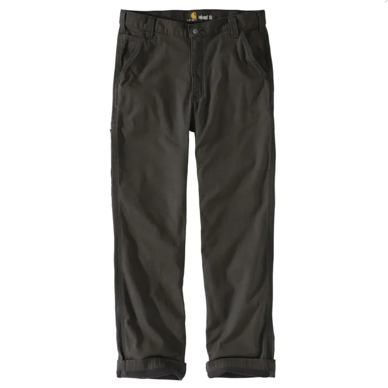 Carhartt Men's Rigby Flannel-Lined Dungaree_Peat sold by Work World