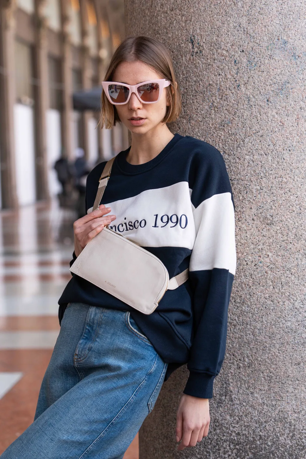 Crossover Bag - Ivory sold by A.Soliani product image thumbnail 2