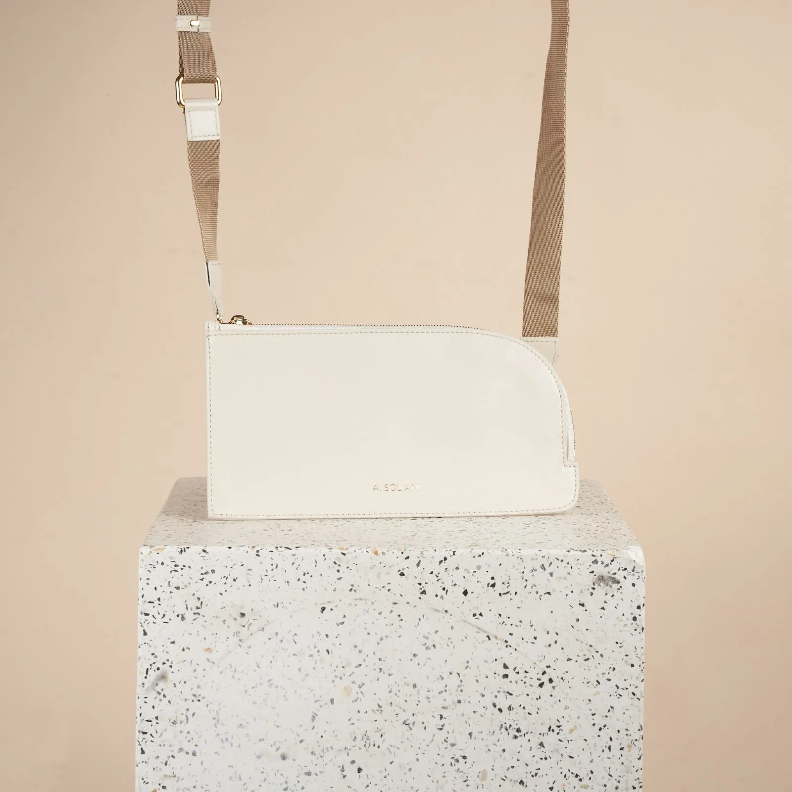 Crossover Bag - Ivory sold by A.Soliani