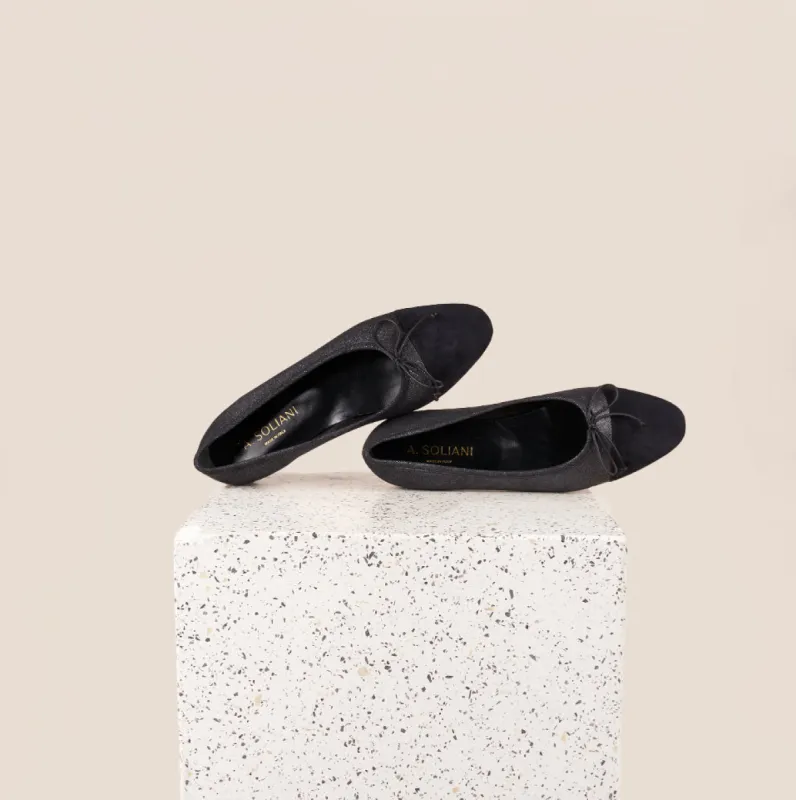 Como - Sky/Black Suede sold by A.Soliani
