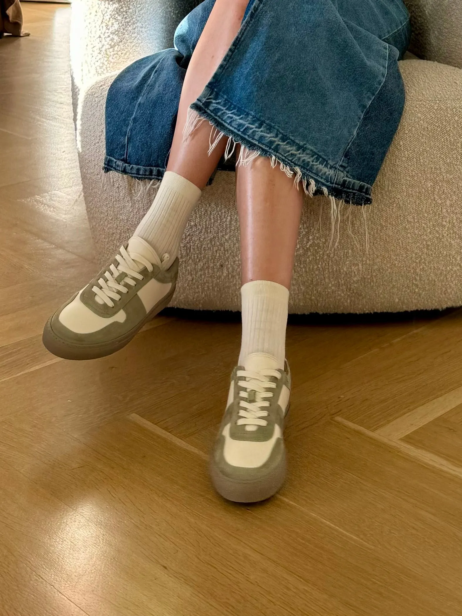 Palermo Sneaker - Seafoam/White sold by A.Soliani product image thumbnail 3