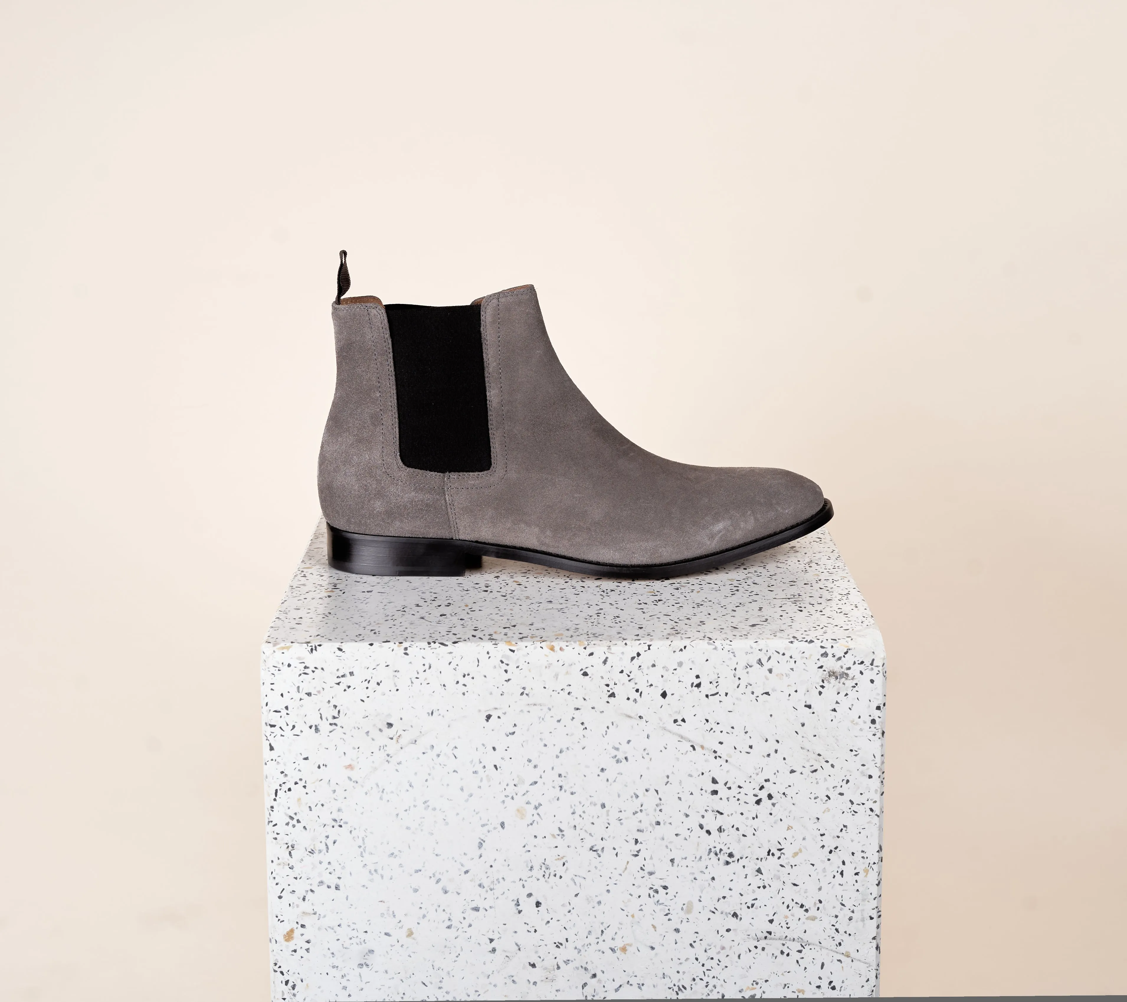 Lori - Men's Chelsea Boot Grey Suede sold by A.Soliani