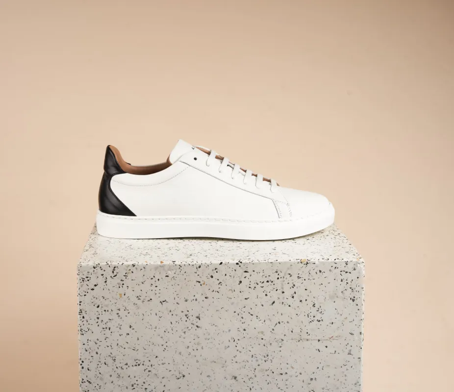 Men: Amalfi - Great White/Black Sneakers sold by A.Soliani