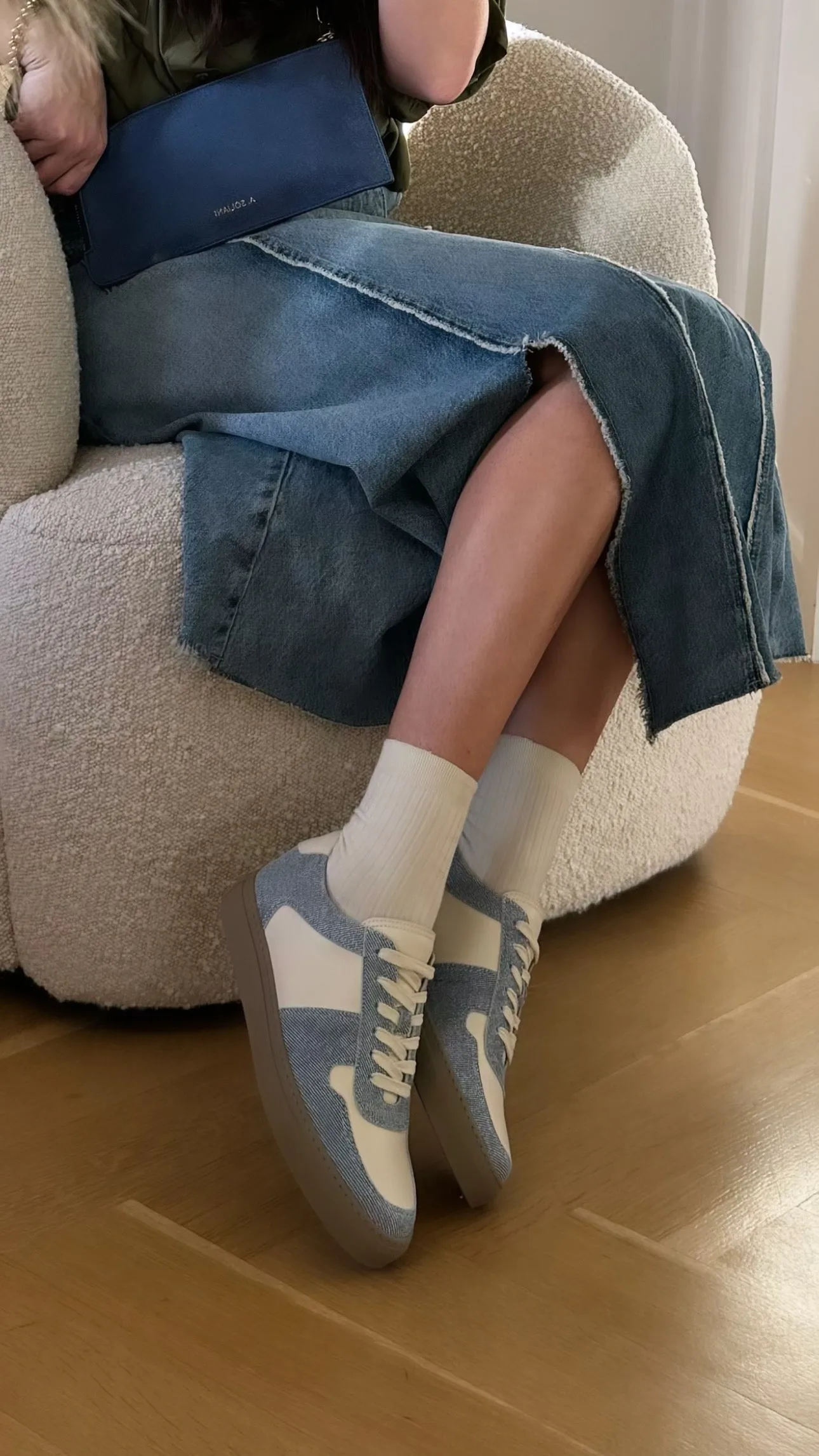 Palermo Sneaker - Denim/White sold by A.Soliani product image thumbnail 3