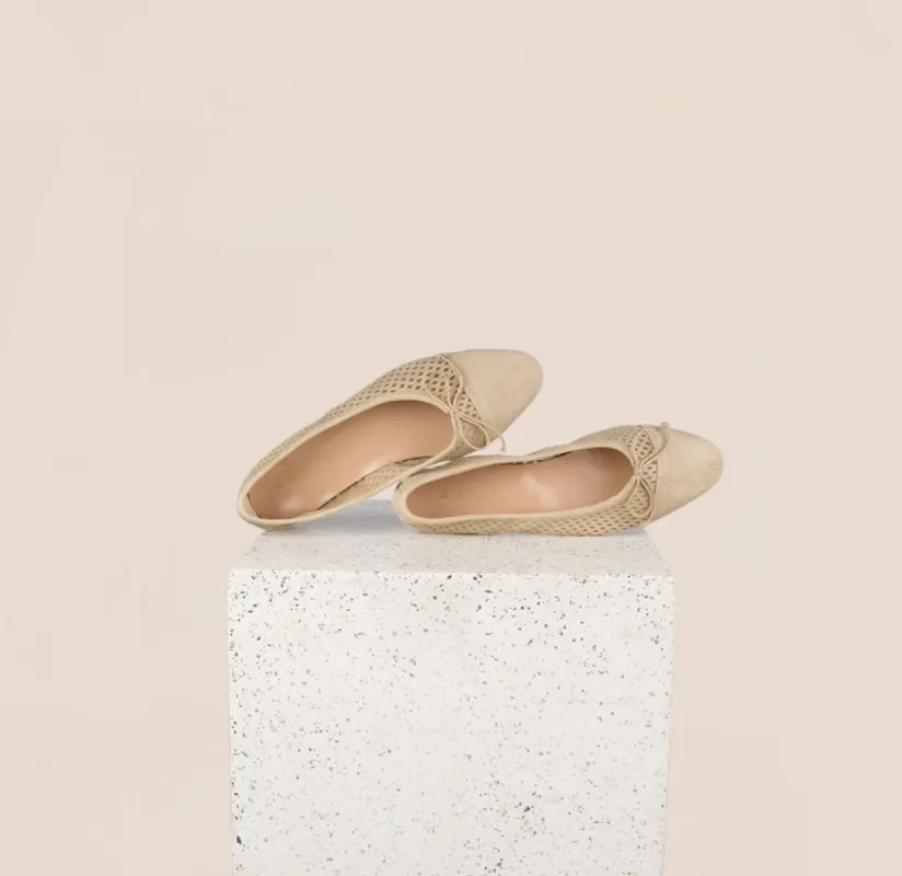 Como - Perforated Beige (Suede) sold by A.Soliani