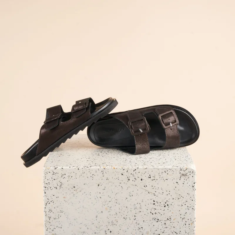 Parma Slippers - Bronze sold by A.Soliani