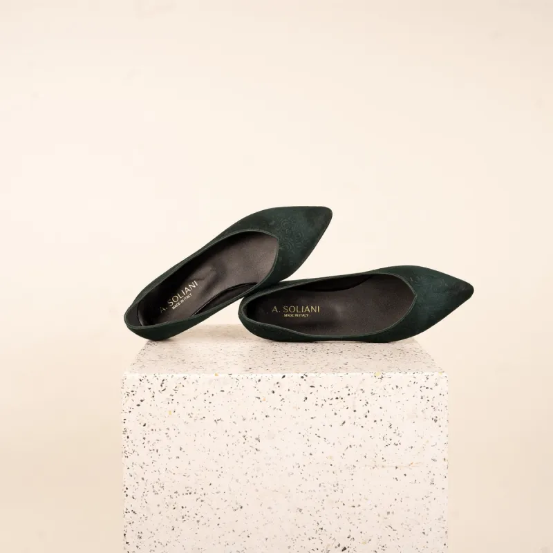 Pero - Bottle Green Rosette SAMPLE SALE - FINAL SALE sold by A.Soliani