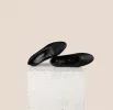Como - Black Leather/ Black Foil sold by A.Soliani
