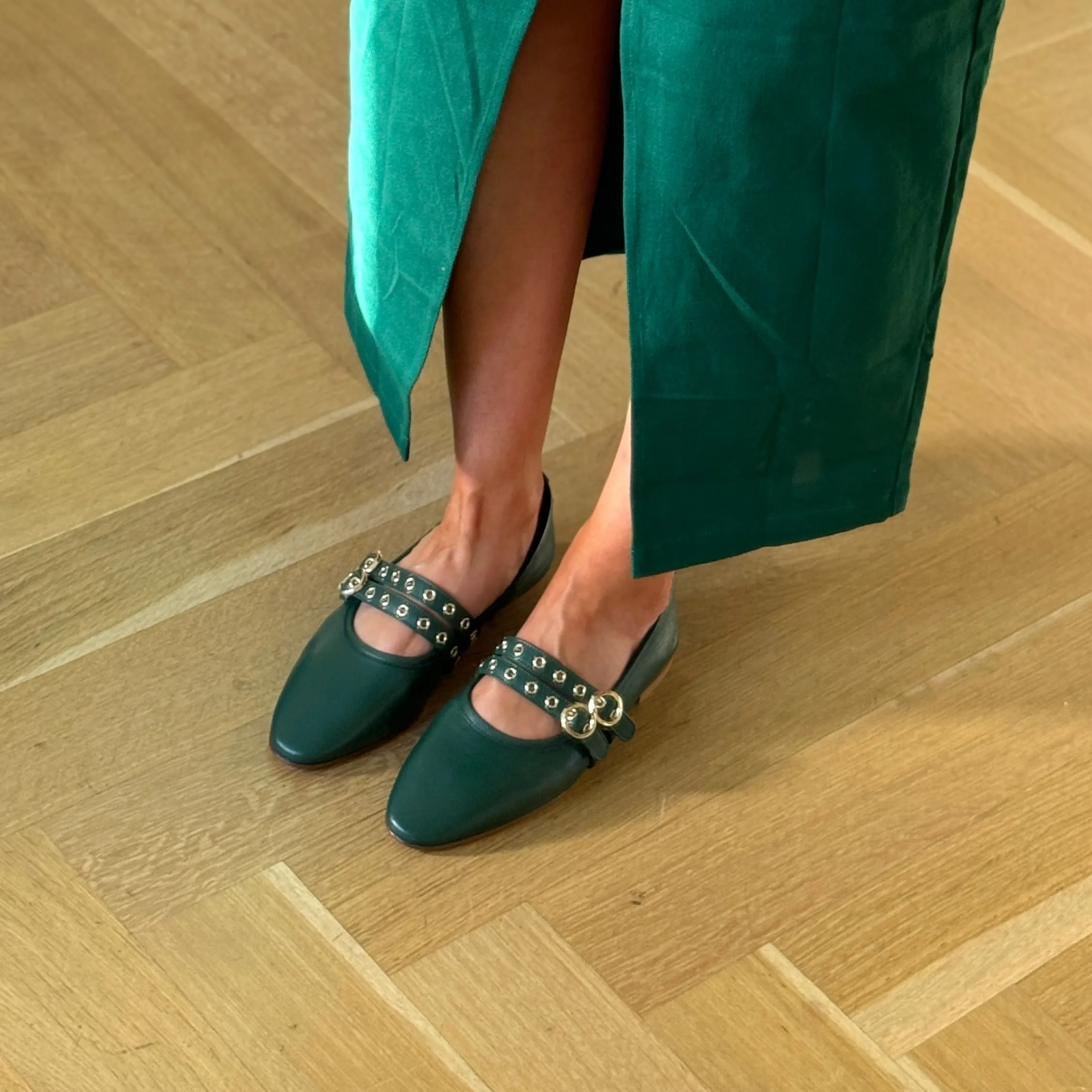 Como 2 Buckle - Forest Leather sold by A.Soliani product image thumbnail 3