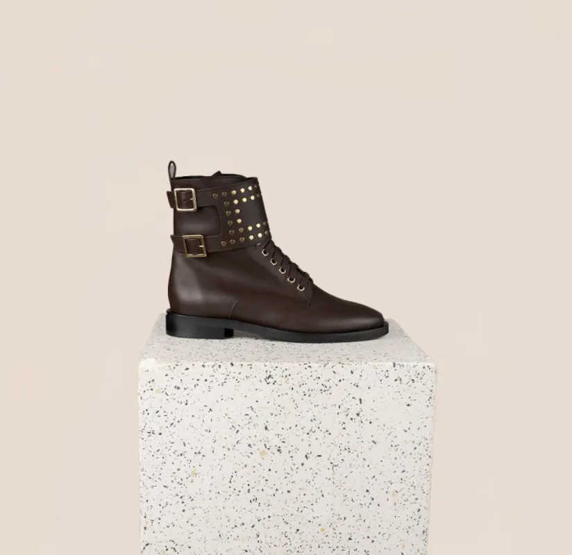 Asti strap - Chocolate Leather sold by A.Soliani