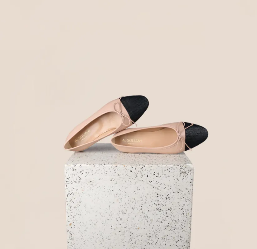 Como - Blush/Black Twill sold by A.Soliani