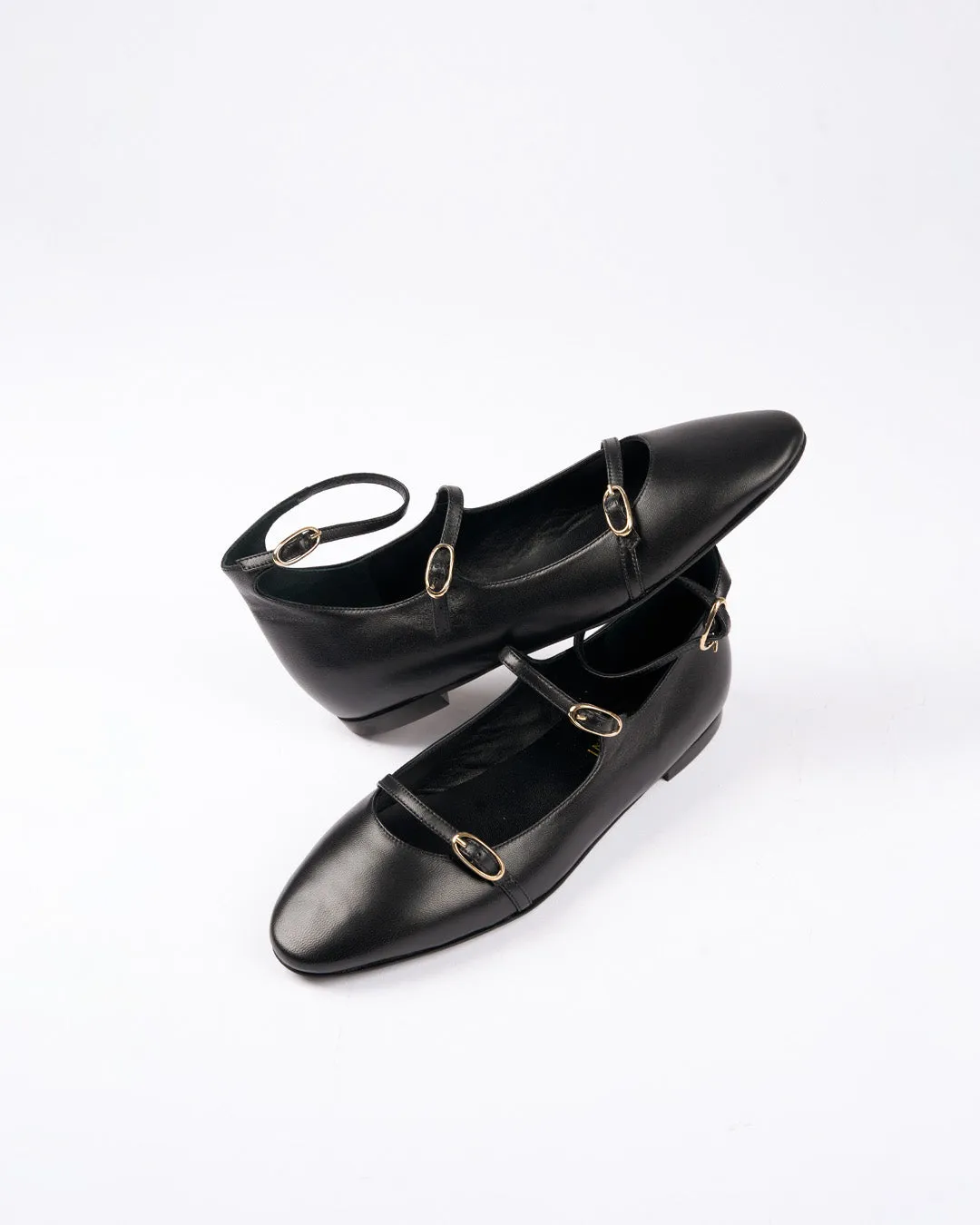 Nola Almond - Black Leather sold by A.Soliani product image thumbnail 3