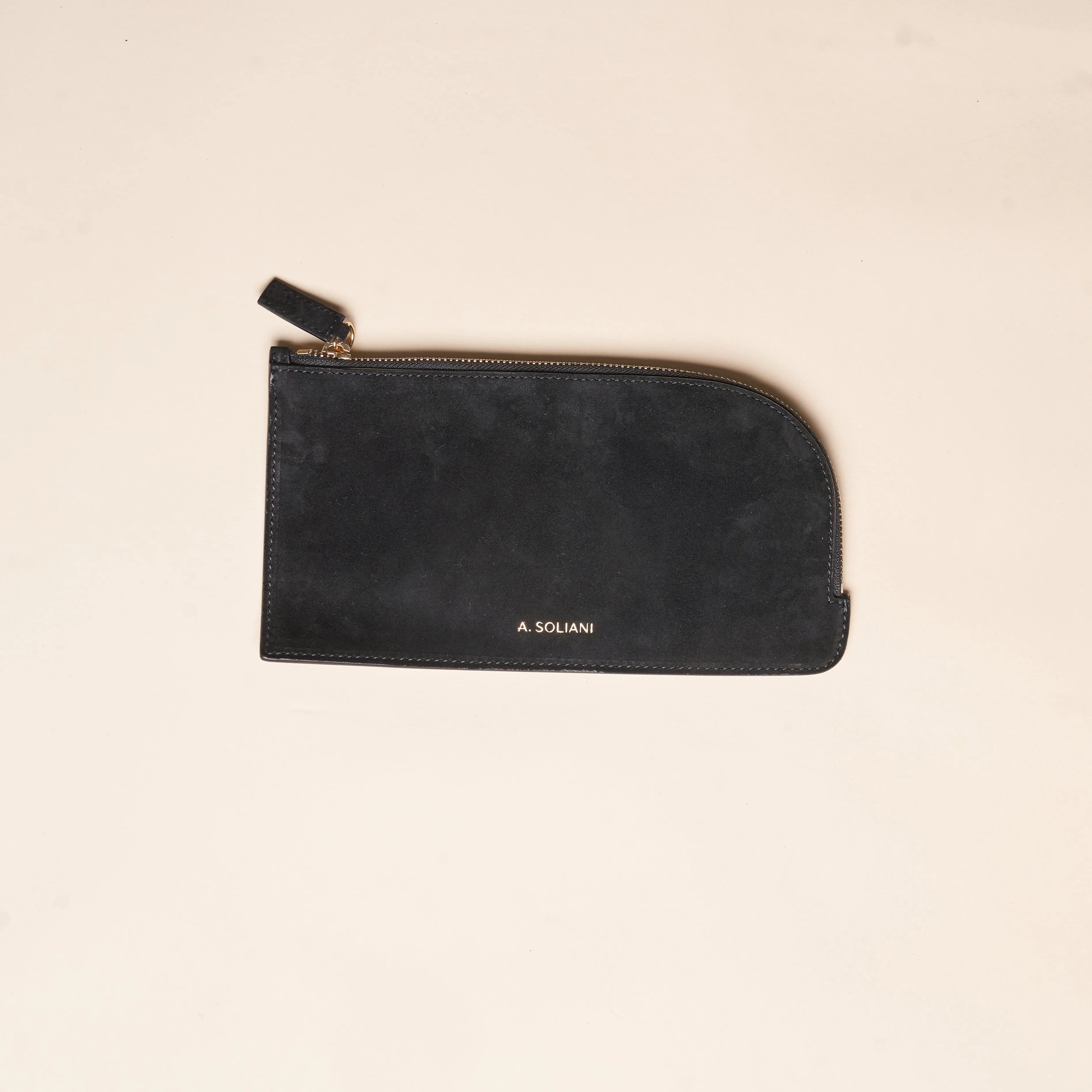 Crossover Bag - Black Suede sold by A.Soliani