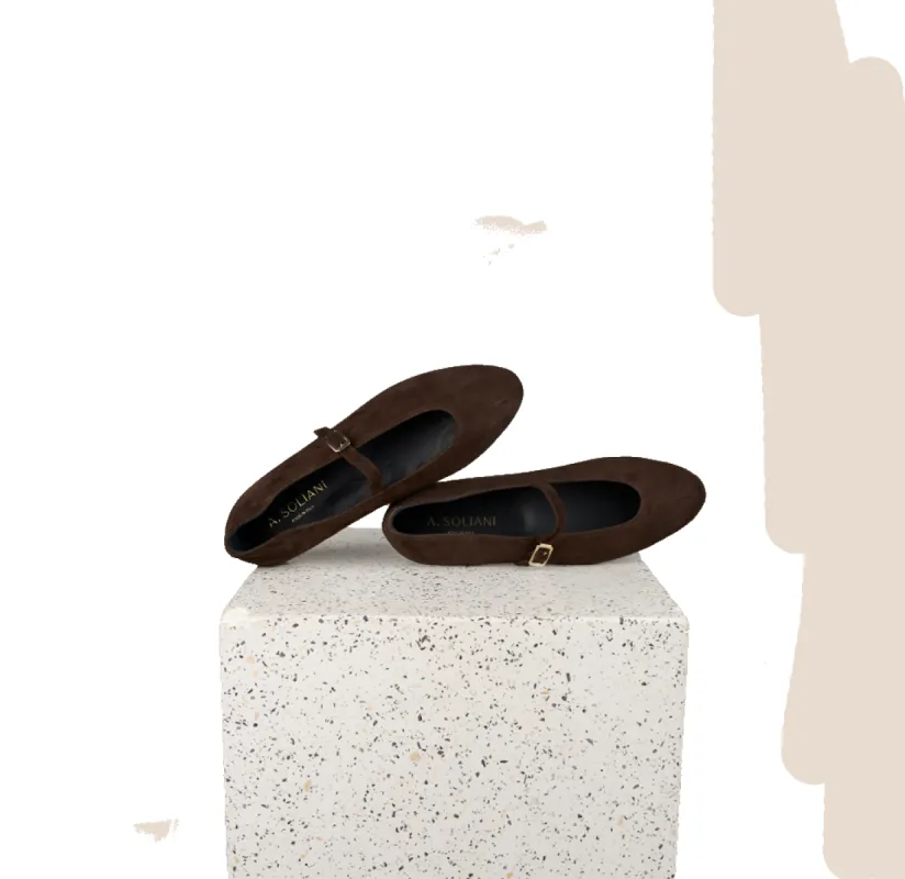 Bari - Chocolate Suede sold by A.Soliani
